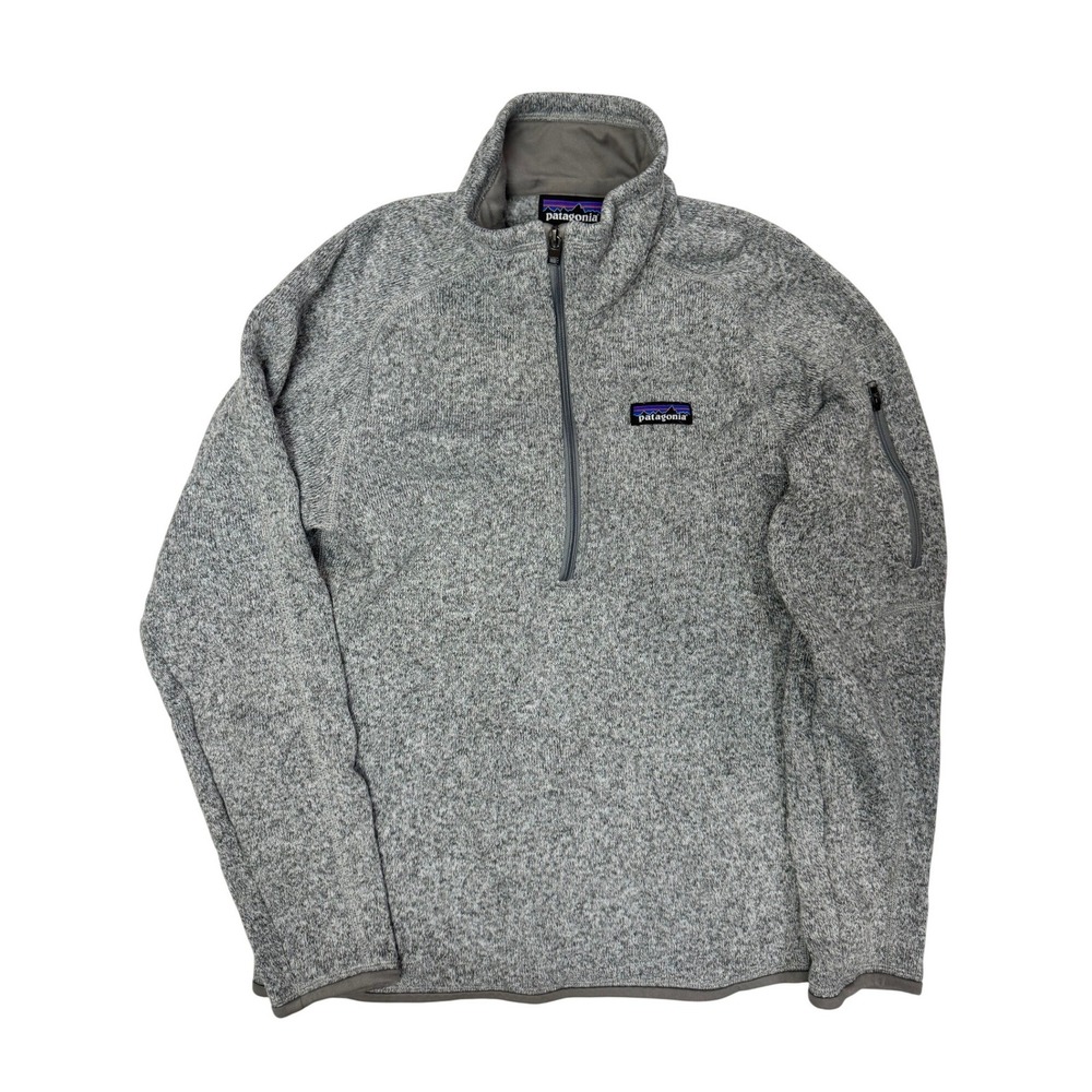 Patagonia Better‎ Sweater 1/4 Zip Fleece Pullover Gray Womens Medium